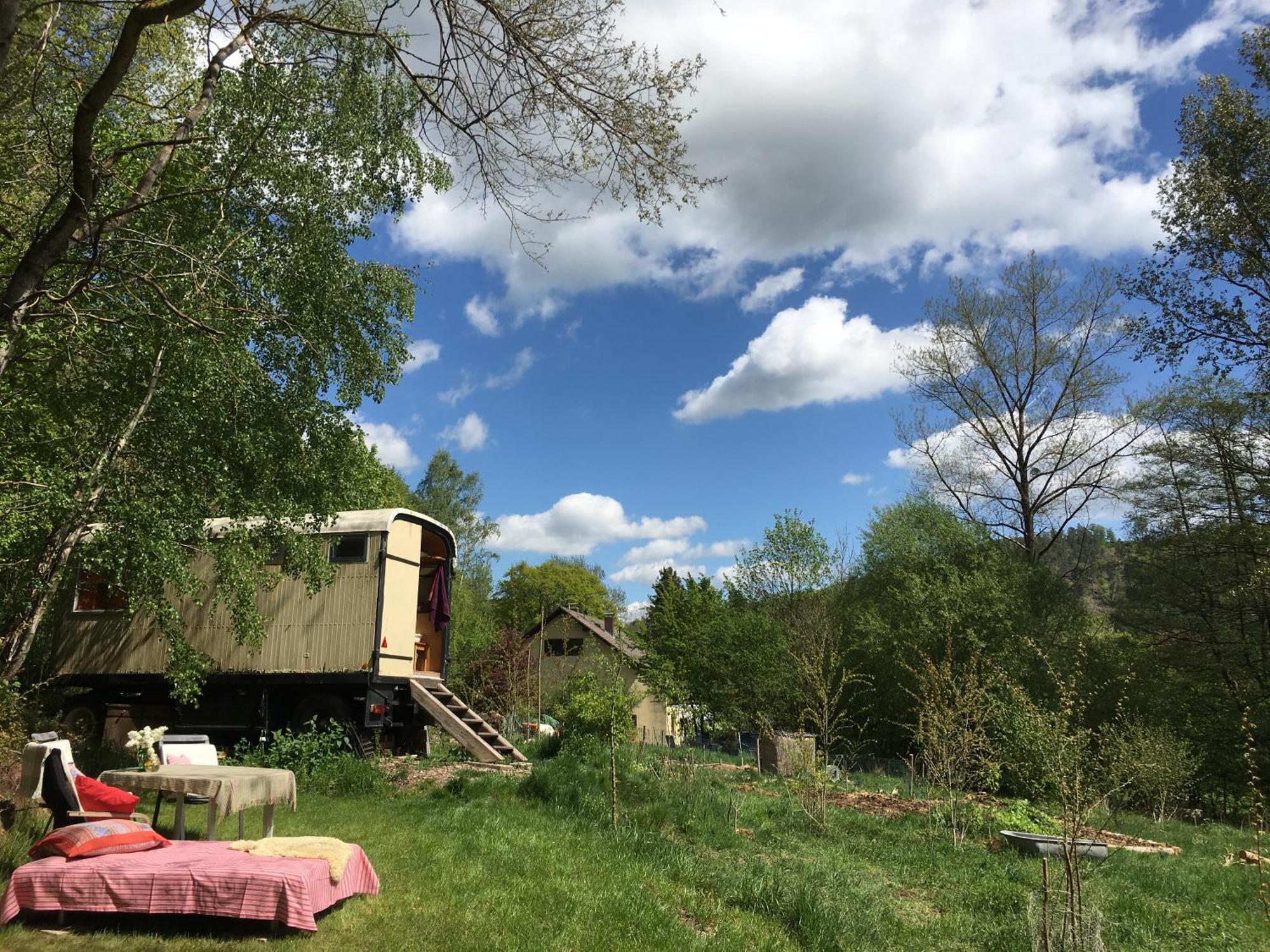 Kuscheliger Zirkuswagen Im Wildgarten วิทเซนเฮาเซน ภายนอก รูปภาพ
